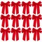 Okuna Outpost 12 Pack Red Velvet Christmas Ribbons, 9 x 12 Inch Ribbon, Christmas Ribbons for Crafts Ideal for Decorating and Gift Wrapping